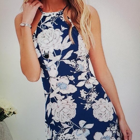 Floral Halter Maxi Dress, NWT - Picture 2 of 8